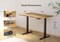 Electric Standing Desk, Adjustable Height Stand up Desk, 48x24 Inches Sit Stand Home Office Desk with Splice Board, Black Frame/Rustic Brown Top